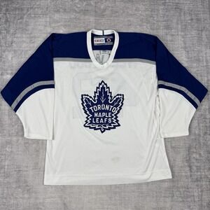 Toronto Maple Leafs Jersey Mens Large Blue #42 Kyle Wellwood CCM Nhl Hockey